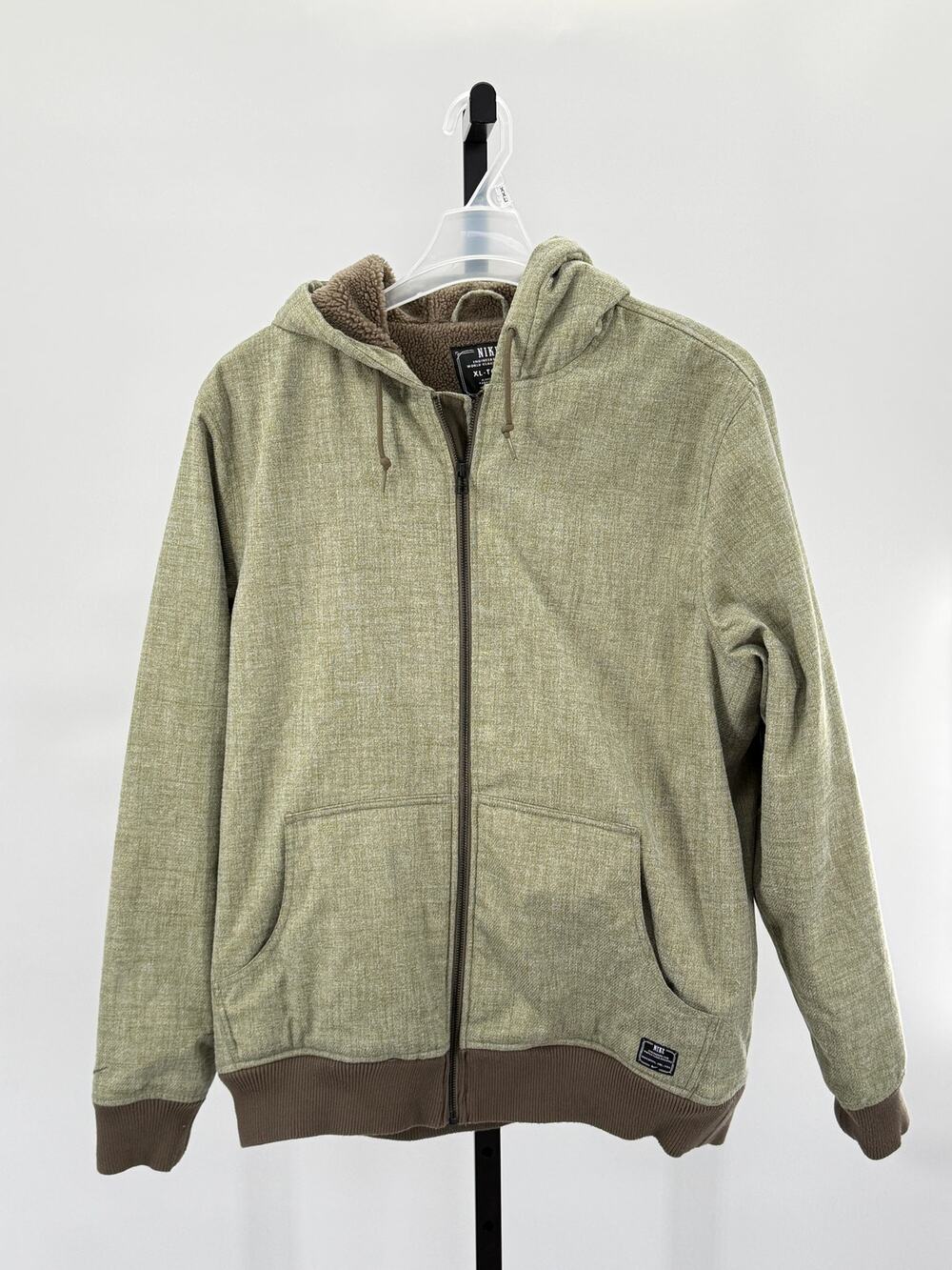 Y2K Nike 6.0 Sherpa Lined XL Hoodie Jacket Skateboarding Retro 2000's Ribbed Hem